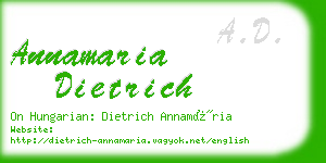 annamaria dietrich business card